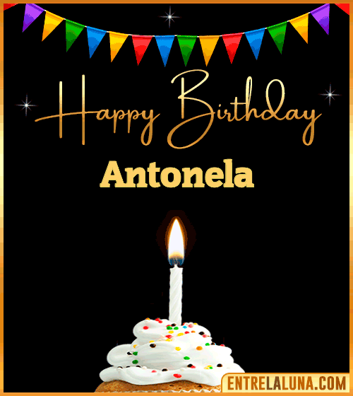 GiF Happy Birthday Antonela